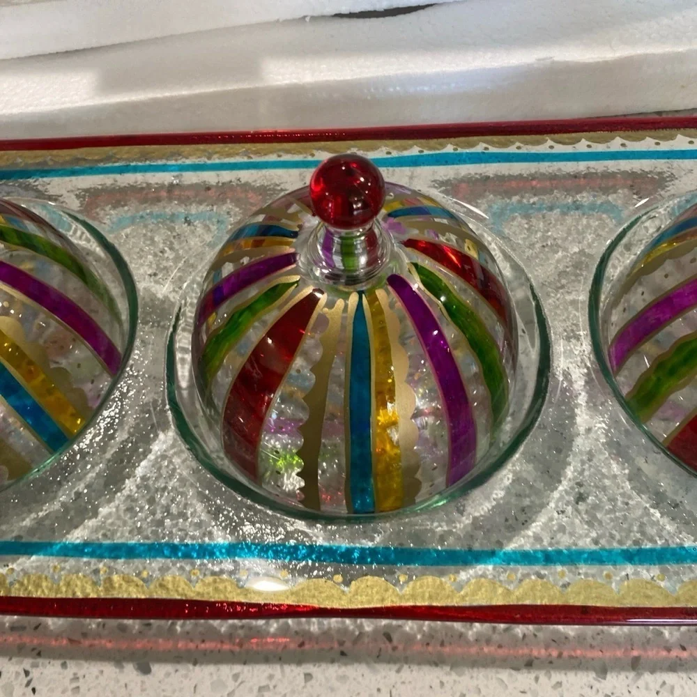 Pier 1 Imports 4 Piece Condiment Set ‎ NIB